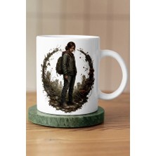 Mithor Shop Ellie Bıçaklı ve Sarmaşık Çerçeveli The Last Of Us Fan Art Kupa
