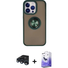 Pileli Store Pilelistore™ iPhone 15 Pro Max Kılıf Yörünge Çizgi - Siyah Bilvis 5in1 5d Magic Hayalet Cam Ekran Koruyucu + Raze Metal Kamera Lens - Lt