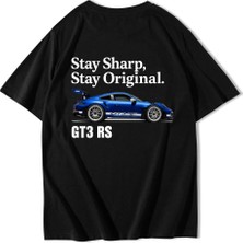 Brz Collection Unisex Oversize Stay Sharp Stay Original T-Shirt Siyah