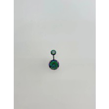 The Gencoo Mistik Topaz Taşlı Göbek Piercing