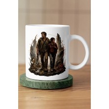 Mithor Shop Joel ve Ellie Harabe Şehir Tasarımlı The Last Of Us Fan Art Kupa