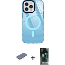 Pileli Store Pilelistore™ iPhone 12 Pro Max Kılıf Doruk Prime - Şeffaf 360 Full Body Arka Koruyucu + Renkli Kamera Lens Koruma Cam - Pe