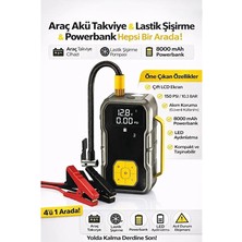 Ensiga Akü Takviyeli Dijital Hava Pompası 150 Psı Basınçlı 8000MAH Şarjlı Kompresör