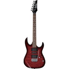 Ibanez Gio GRX70QA Elektro Gitar - Transparent Red Burst Renk ve Premium Ses Kalitesi ile