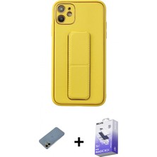 Pileli Store Pilelistore™ iPhone 12 Kılıf Akış Doku - Siyah Bilvis 5in1 5d Magic Hayalet Cam Ekran Koruyucu + Shine Kamera Lens Koruma Cam - Gd
