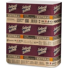 Selpak Professional Selpak Extra Z Katlama Dispenser Havlu 4 x 200 4'lü Paket Dayanıklı Kağıt ve Ultra Emici