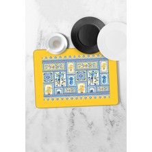 Dekomod Bulaşık Kurutma Matı Kurulama Bezi Örtüsü Tezgah Üstü Emici Bulaşıklık 40X50 cm Yıkanabilir