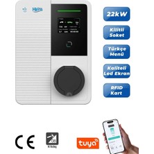 Hims 22KW Bireysel Duvar Tipi Araç Şarj İstasyonu HEVC-22
