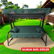 Kapella 3 Kişilik Salıncak Lüks Kılıf Seti 10CM Süngerli Yeşil