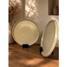 Choice 2'li Mirage Ripple 26CM Flat Plate Çok Amaçlı Servis / Sunum Tabağı/meze/aperatif