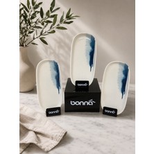 Bonna 4'lü Blue Wave Hygge 14CM Oval Dish Kahvaltılık-Meze-Sos