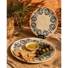 Bonna 2'li Viento Gourmet Flat Plate 25 cm Çok Amaçlı Servis / Sunum Tabağı/meze/aperatif