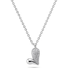 Servi 925 Ayar Gümüş Love Drop Kolye