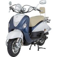 Mondial 50 Znu Ec Motosiklet Mavi 49.6 Motor Hacmi ile Tek Silindir 4 Zamanlı Model
