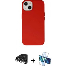 Pileli Store Pilelistore™ iPhone 15 Pro Kılıf Ahenk Serisi - Siyah 3D Antistatik Seramik Nano Ekran Koruyucu + Raze Metal Kamera Lens - Gs