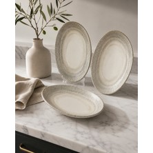 Bonna 3'lü Galata Vago Oval Plate 15*8.5 cm 140 cc Reçel/bal/kahvaltı/aperatif