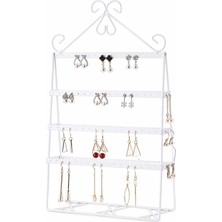 Chavin Beyaz Metal Bayan Küpe Standı Dekor ST1-48BY