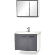 Saydam Banyo Yasmin 60 cm Alt Üst Banyo Dolabı Takımı