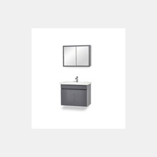 Saydam Banyo Erdo 60 cm Alt Üst Banyo Dolabı Takımı