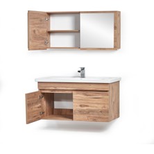 Saydam Banyo Beth 60 cm Alt Üst Banyo Dolabı Takımı