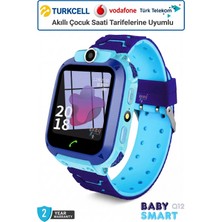 BabySmart Q12 LBS Konumlu Akıllı Çocuk Takip Saati Sim Kartlı Arama, Kameralı, Gizli Dinleme Özellikli