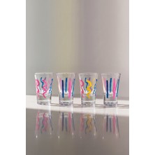 Rakle Confetti 4'lü Shot Bardağı Seti 34 cc