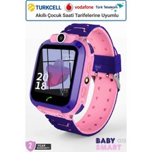 BabySmart Q12 LBS Konumlu Akıllı Çocuk Takip Saati Sim Kartlı Arama, Kameralı, Gizli Dinleme Özellikli