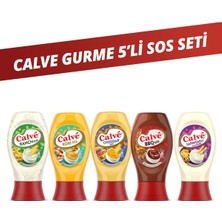Calve Ranch Sos 245gr & Barbekü Sos 290gr & Cheddar Sos 240gr & Köri Sos 260gr & Sarımsaklı Mayonez