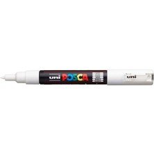 Uni Posca Pc-1m Beyaz Boyama Markörü 0.7 mm Özellikli Sanatsal Malzeme