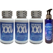 Playboy Hintohu Member Xxl Erkeklere Özel 60'lı 3  Adet - Playboy Natural Personal Lubricant 125 ml Lubricant Gel Jel
