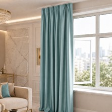 Mebelport Curtain Blackout Karartma 1/2 Amerikan Pileli Fon Perde
