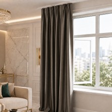 Mebelport Curtain Blackout Karartma 1/2 Amerikan Pileli Fon Perde