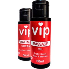 Vıp Naturel Erotikmasaj Yağı 60 ml ve 60 ml Anaıreıax Krem
