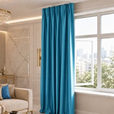 Mebelport Curtain Blackout Karartma 1/2 Amerikan Pileli Fon Perde
