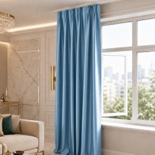 Mebelport Curtain Blackout Karartma 1/2 Amerikan Pileli Fon Perde