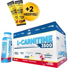 Sporfit Nutrition L-Carnitine 3500 Mg 20x100 ML Shot Vişne Aromalı + 2 x Protein Kahve Hediyeli