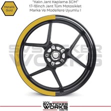 Sv Sticker Works Motosiklet Jant Kaplama Yarım Yüksek Kaliteli Folyo 1 Paket 1 Motosiklet Için