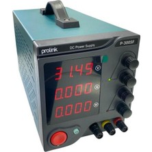 Prolink P-3005F 0- 30V 0-5A 10MV-1MA Tek Çıkışlı Dc 4 Haneli Ayarlı Güç Kaynağı
