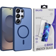 Vendas Samsung Galaxy S26 Ultra Kılıf M-Safe Şarj Özellikli Zore Babet Kapak + Bilvis Cam Ekran Koruyucu