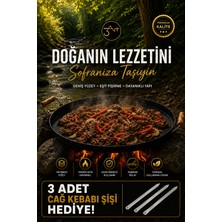 Ocak Üstü Sac Kavurma Tavası – Geniş Yüzeyli Yapışmaz  Sac Tava - Et Sote, Kavurma, Sebze ve Kamp Pişirme Sacı