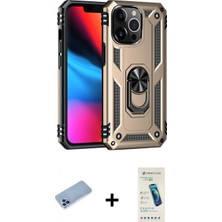 Marsilyan™- iPhone 13 Pro Max Kılıf Ahenk Klasik Koleksiyonu - Şeffaf Pasifik Cam Ekran Koruyucu + Shine Kamera Lens Koruma Cam - Mı