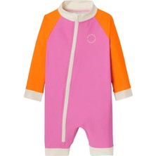 Kietla Bebekler Için Uv Korumalı Şortlu Mayo Pink Red