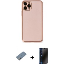Pileli Store Pilelistore™ iPhone 11 Pro Kılıf Yadigar Klasik - Siyah 3D Antistatik Hayalet Cam Ekran Koruyucu + Shine Kamera Lens Koruma Cam - Gs