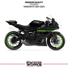 Sv Sticker Works Yamaha R7 Yeşil Sticker Set 2021 - 2023