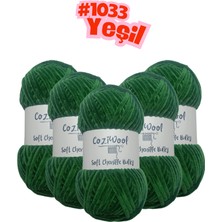 Kadife El Örgü Ipliği Soft Chenille Bulky 5'li Paket, 5X100 Gr. 120 Mt. %100 Mikro Polyester