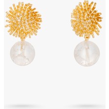 Lunaco Atelier Kristal Kuvars Doğal Taşlı Küpe