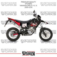 Sv Sticker Works Yamaha WR125R-X Kaplama Sticker Anime Girl Design Motor Kaplama Modeli Hazır Kit 2009-2016 Uyumlu 