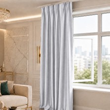 Mebelport Curtain Blackout Karartma 1/2 Amerikan Pileli Fon Perde