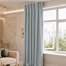 Mebelport Curtain Blackout Karartma 1/2 Amerikan Pileli Fon Perde