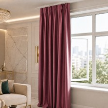 Mebelport Curtain Blackout Karartma 1/2 Amerikan Pileli Fon Perde